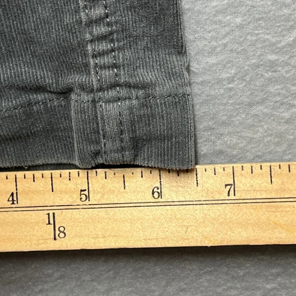 Vuori Mens Corduroy Pants Charcoal Grey Elastic Waist V440 Size M